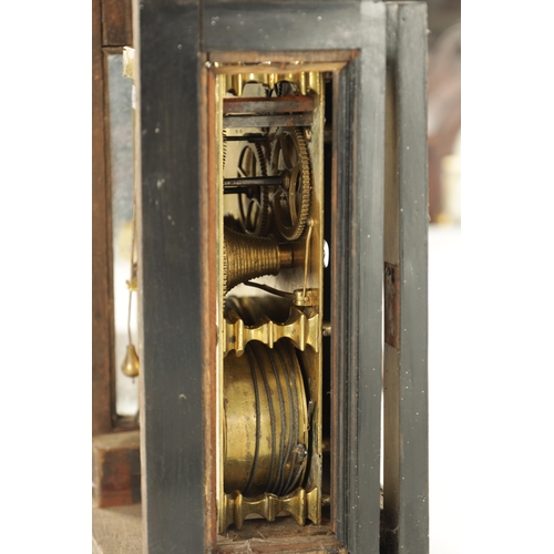 1119 - EDWARD EAST, LONDINI. A RARE MID 17TH CENTURY VERGE BRACKET CLOCK the case, possibly later, having a... 