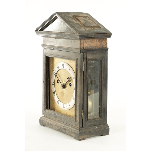 1119 - EDWARD EAST, LONDINI. A RARE MID 17TH CENTURY VERGE BRACKET CLOCK the case, possibly later, having a... 