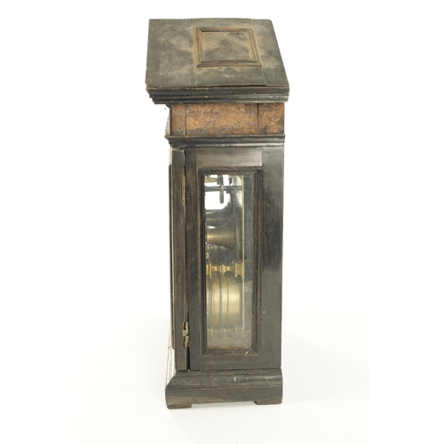 1119 - EDWARD EAST, LONDINI. A RARE MID 17TH CENTURY VERGE BRACKET CLOCK the case, possibly later, having a... 