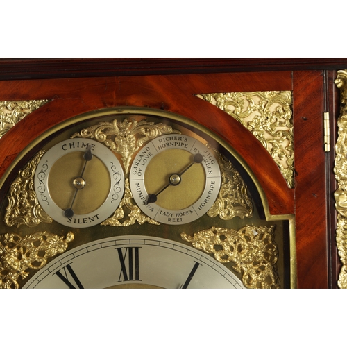 1144 - FRENCH, ROYAL EXCHANGE, LONDON. A MAGNIFICENT LATE GEORGE III ORMOLU MOUNTED MUSICAL BRACKET CLOCK, ... 