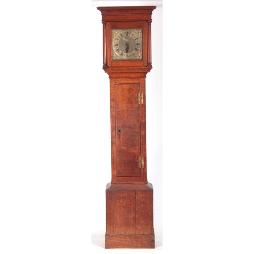 1183 - BARTHO: CREW AN 18TH CENTURY OAK 30 HOUR LONGCASE CLOCK with 10