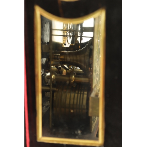 1197 - JOHN TAYLOR, LONDON. A GEORGE III ORMOLU MOUNTED EBONISED VERGE BRACKET CLOCK, the bell top case wit... 