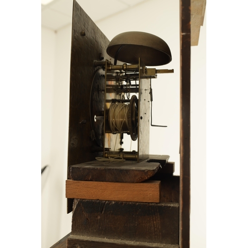 1206 - JOHN MITCHELL, LONDON. AN EARLY 18TH CENTURY EIGHT-DAY SEAWEED MARQUETRY LONGCASE CLOCK the 12