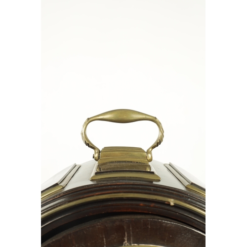 1207 - WIGHTMAN LONDON - A REGENCY TRIPLE PAD TOP BRASS MOUNTED EBONISED EIGHT DAY BRACKET CLOCK the case w... 