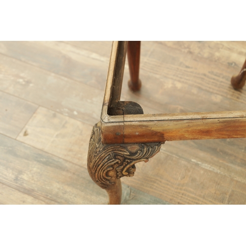 1226 - A GOOD PAIR OF GEORGE III MAHOGANY CHIPPENDALE DESIGN SIDE CHAIRS with leaf carved pierced backs and... 