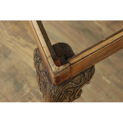 1226 - A GOOD PAIR OF GEORGE III MAHOGANY CHIPPENDALE DESIGN SIDE CHAIRS with leaf carved pierced backs and... 