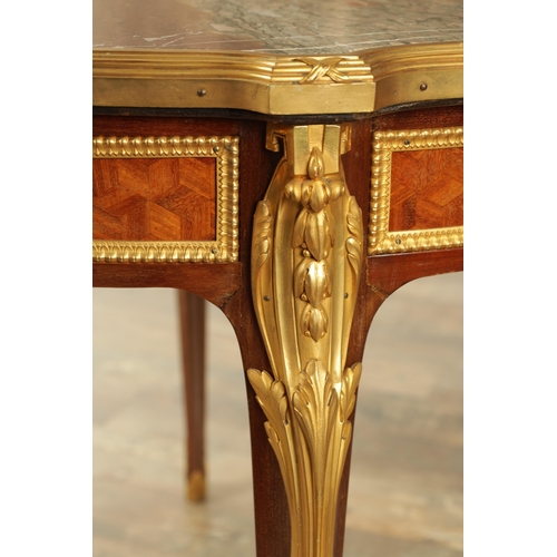 1258 - FRANCOIS LINKE, PARIS (1855-1946). A GOOD EARLY 20TH CENTURY FRENCH KINGWOOD PARQUETRY AND ORMOLU MO... 