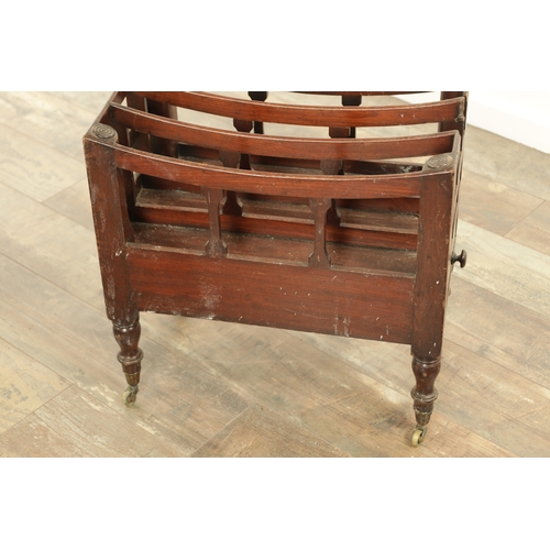 1274 - A WILLIAM IV ROSEWOOD CANTERBURY together with a George III Mahogany Canterbury (53cm wide 50cm high... 