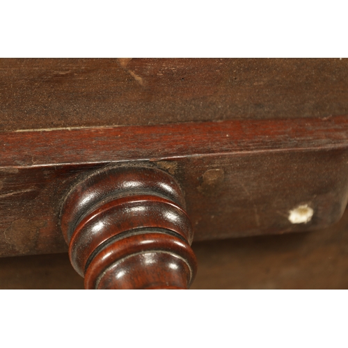 1276 - A LATE 19TH CENTURY MAHOGANY OCCASIONAL TABLE with an inlaid circular top above a leaf-carved tripod... 