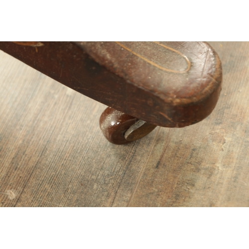 1315 - A 19TH CENTURY DUTCH MARQUETRY SIDE TABLE with a hinged top above a frieze drawer, raised on a bulbo... 