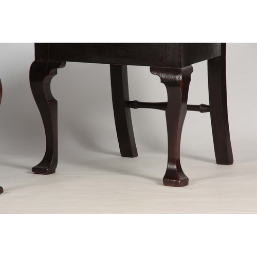 1392 - A GOOD PAIR OF EARLY 18TH CENTURY WALNUT SIDE CHAIRS of superb colour and patina, having shaped back... 