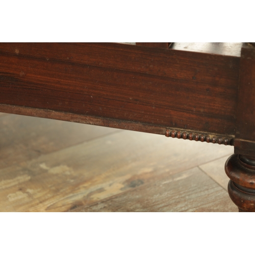 1421 - A REGENCY GONCALO ALVES CANTERBURY IN THE MANNER OF GILLOWS with two divisions having reeded edge mo... 