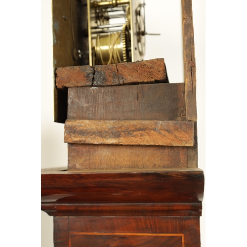 968 - JOHN MONCRIEF, LONDON. A LATE 17TH CENTURY MONTH DURATION WALNUT MARQUETRY LONGCASE CLOCK, having a ... 