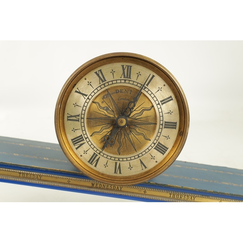 976 - DENT, LONDON. AN EIGHT-DAY INCLINE PLANE 'ROLLING DRUM' MYSTERY CLOCK the brass drum case with 5