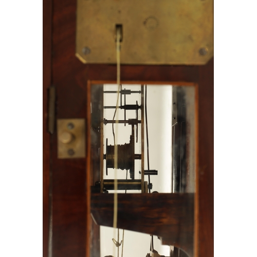 980 - ALEX FOINOCZI, WIEN. AN UNUSUAL BIEDERMEIER VIENNA REGULATOR WALL CLOCK, the glazed figured mahogany... 