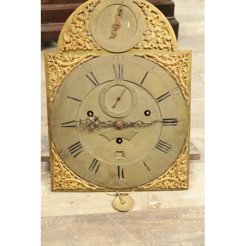 999 - STEPHEN RIMBAULT, LONDON. A GEORGE III QUARTER CHIMING LONGCASE CLOCK, the brass inlaid figured maho... 