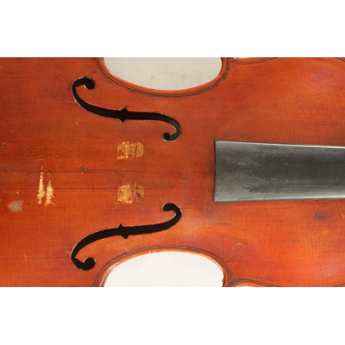 567b - AN ANTIQUE ENGLISH VIOLIN LABELLED JOHN SWIFT 1895, label also inscribed 