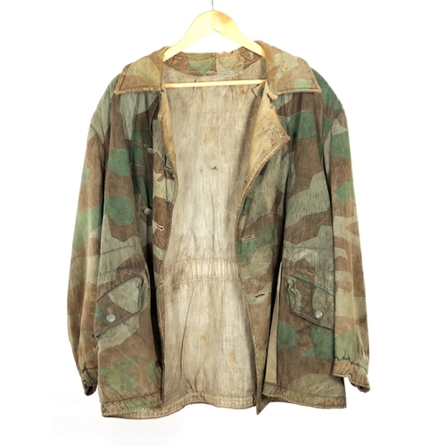A RARE GERMAN WW2 REVERSIBLE SPLINTER PATTERN JACKET, with camouflage ...