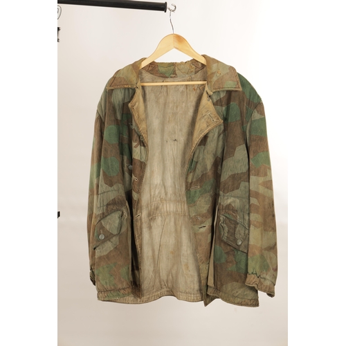 A RARE GERMAN WW2 REVERSIBLE SPLINTER PATTERN JACKET, with camouflage ...