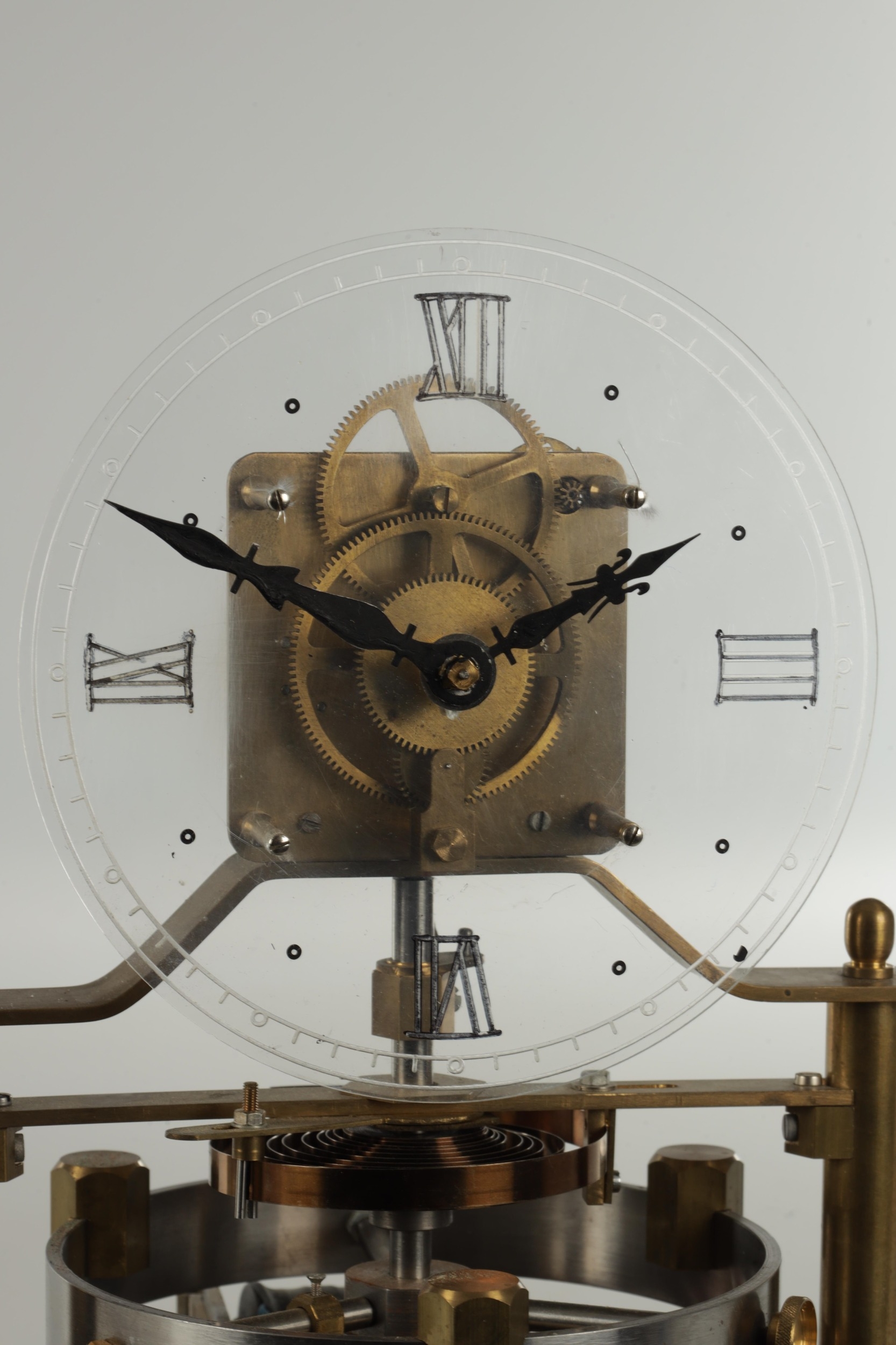 A 20TH CENTURY MURDAY-REASON TYPE ELECTRIC CLOCK The perspex dial with ...