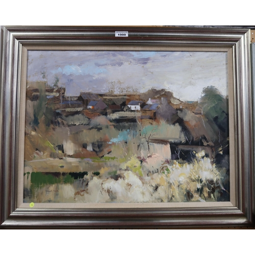 1000 - HAMISH HASWELL-SMITH (SCOTTISH 1928-2019) GATEHOUSE OF FLEET Oil on canvas, signed lower left, titl... 