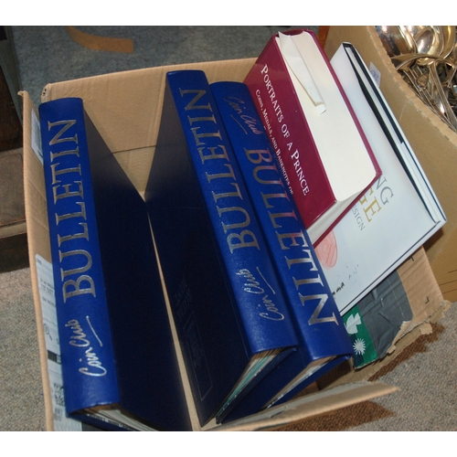 829 - A box of various books on coin collecting