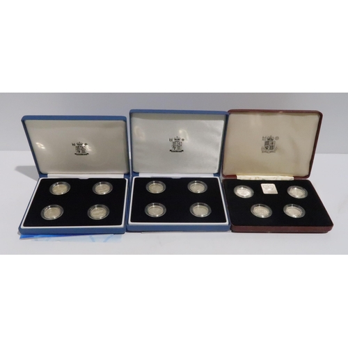 838 - A lot comprising two UK silver proof coin sets 1997 & 1998 with twenty eight assorted cased silver p... 