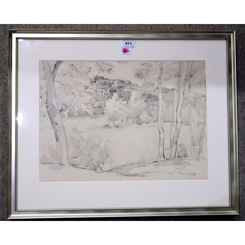 911 - MURRAY URQUHART Five landscape views, signed, watercolour, in various sizes (5)