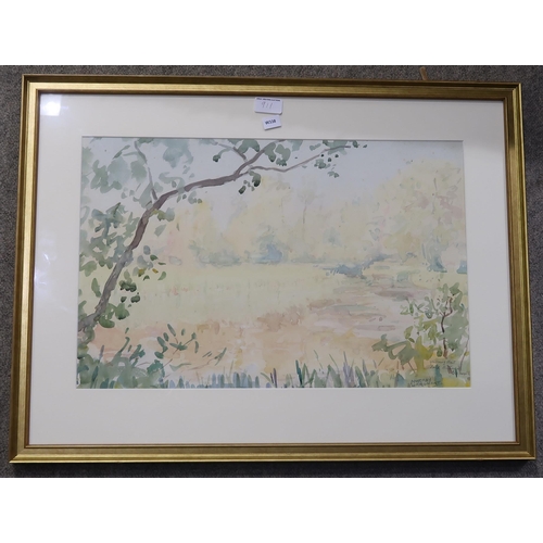 911 - MURRAY URQUHART Five landscape views, signed, watercolour, in various sizes (5)