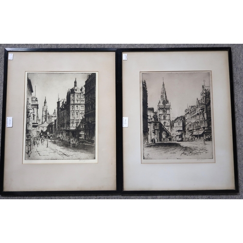 920 - EIGHT VARIOUS BRITISH ETCHINGS (8)