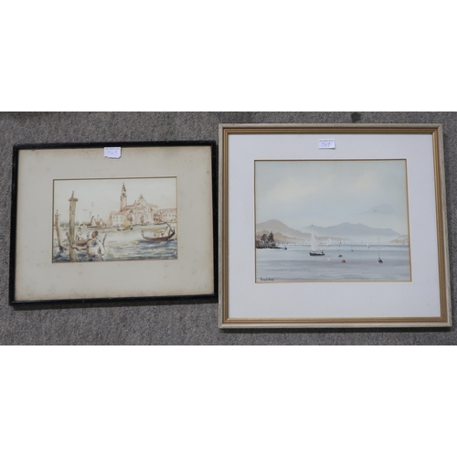 949 - SEVEN VARIOUS PAINTINGS comprising; watercolours and oils, mostly landscape (7)