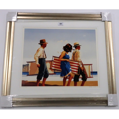 981 - JACK VETTRIANO (SCOTTISH CONTEMPORARY b. 1951) SWEET BIRDS OF YOUTH Print multiple, signed lower ri... 