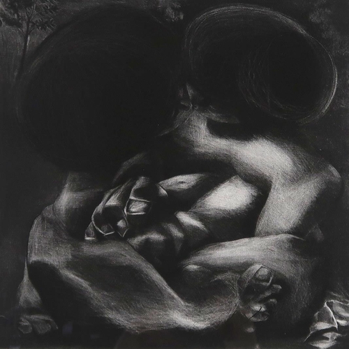 987 - DAVID MCLAREN (SCOTTISH CONTEMPORARY) EMBRACING COUPLE Etching, signed lower left, dated (7/92) and... 