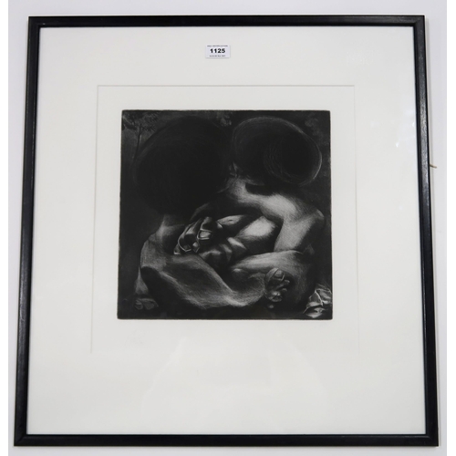 987 - DAVID MCLAREN (SCOTTISH CONTEMPORARY) EMBRACING COUPLE Etching, signed lower left, dated (7/92) and... 