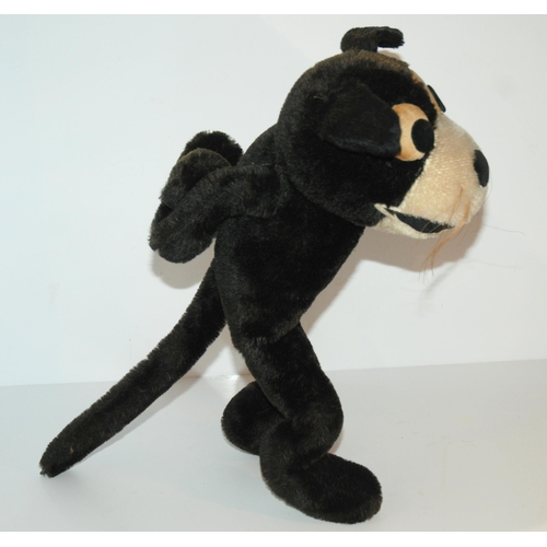 354 - A vintage Felix the cat, 30cm high and a black cat, 50cm high (2)