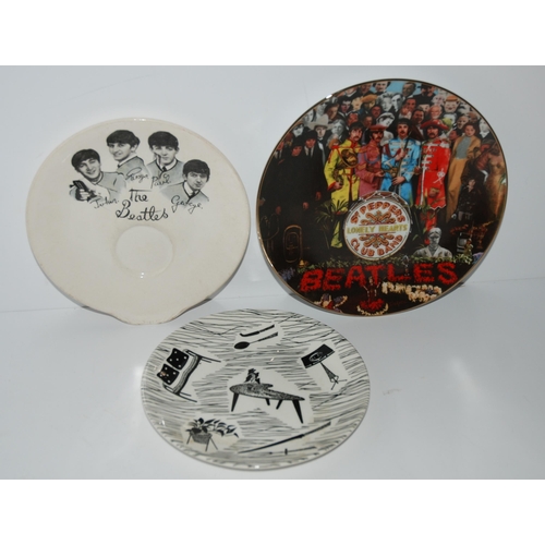 460 - A Beatles dish, Delphi Anniversary plate and Homemaker dish (3)