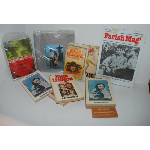 466 - A collection of magazines and books relating to John Lennon