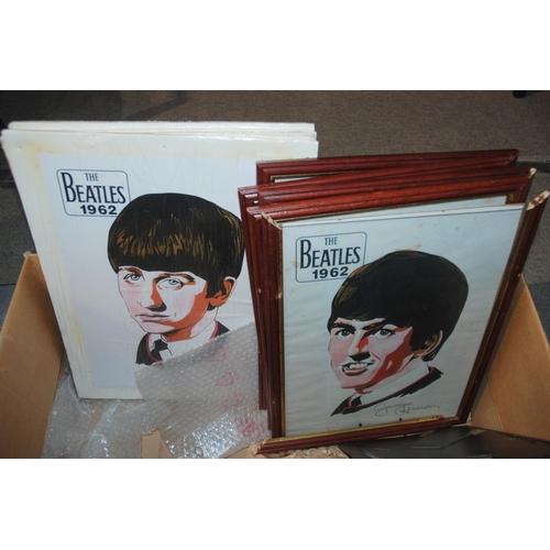 467 - A collection of various Beatles prints and cut out of Paul McCartney