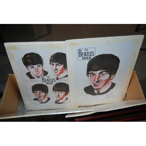 467 - A collection of various Beatles prints and cut out of Paul McCartney