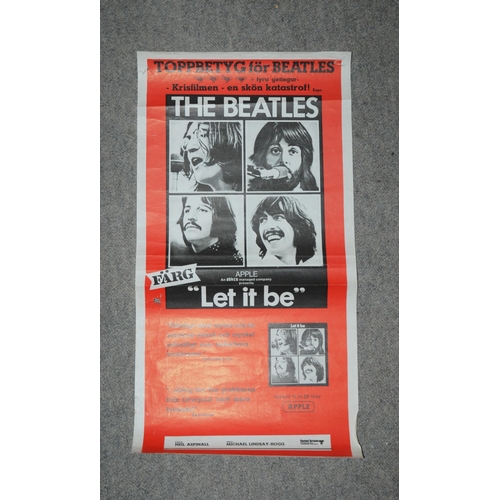 468 - A collection of Beatles posters, Wing posters and other posters including Led Zeppelin