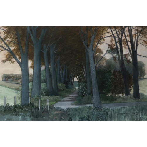 833 - JOSEPH MAXWELL R.S.A Pipers Brae, Autumn, signed, watercolour, dated, (19)78, 35 x 54cm... 