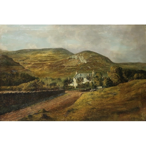 839 - SCOTTISH SCHOOL Hill farm, oil on canvas, 51 x 76cm