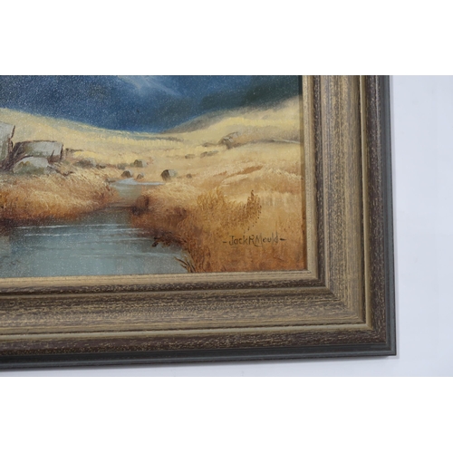 880 - G F AYERS Moray Firth, signed, watercolour, 25 x 37cm,J TAYLOR BROWN Stormy heath, signed, watercolo... 