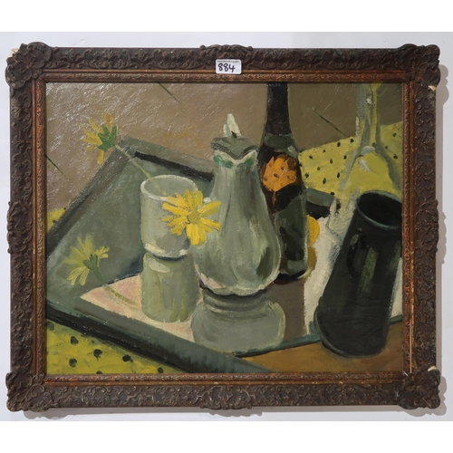 884 - NOEL SLANEY Still life, unsigned, oil on board, 45 x 54cm