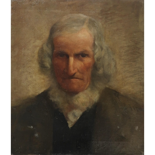 888 - SCOTTISH SCHOOL Portrait of a gentleman, signed, oil on canvas, 41 x 35cm