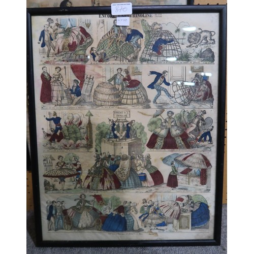 870 - A collection of six French Royal Procession prints and others (6)