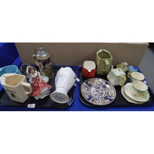 278 - A quantity of ceramics including Burleighware Evergreen Imperial Shape teapot, cups, saucers, plates... 