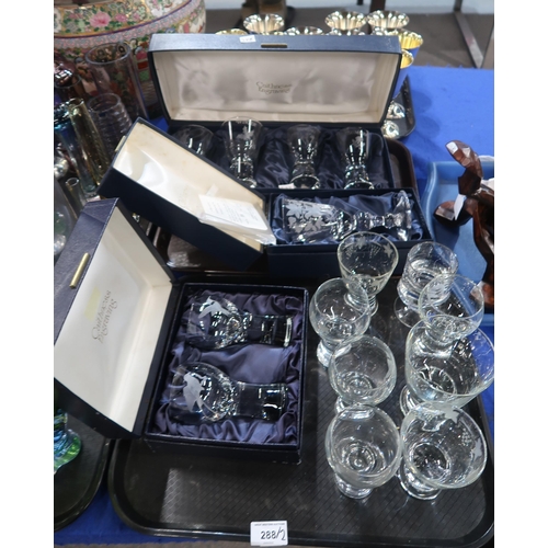 288 - A quantity of Caithness glass to include a Caithness Engraving Seasons glasses, a boxed Caithness Ch... 