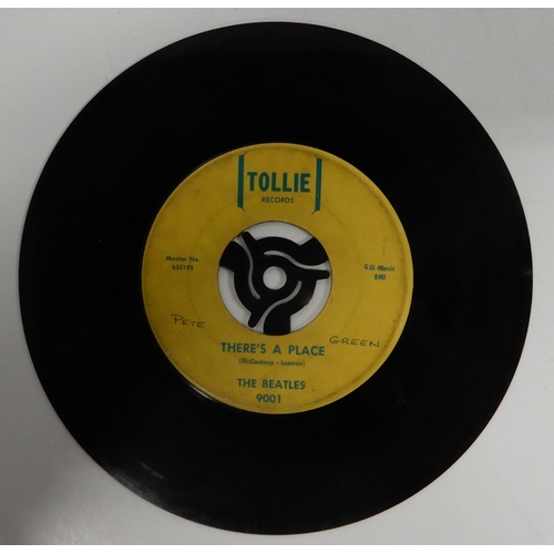 476 - A vinyl record copy of the Beatles hit single Love me Do (A-side) and P.S. I Love You (B-side) on To... 