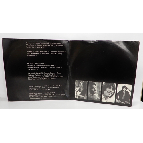 491 - The Beatles Black Album and Let It Be box set with book vinyl records